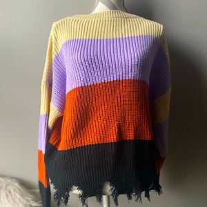 Colorblock sweater